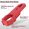 PXPART Red Tow Hooks, Front Bumper Heavy Duty Towing Replacement