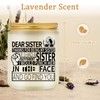 Goiicoln Funny Dear Sister Candle, Sister Gifts, Happy Birthday Gift