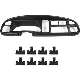 CHEDA Dash Board Bezel Cover Cap Compatible with 1998-2001 Dodge Ram 1500/1998-2002 Dodge Ram 2500 3500 Dashboard w/Clips 68042746AC 5GK51DX9AA 5EU11DX9AB