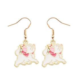 BAUNA Animated Movies Inspire Marie Cat Earring Aristcat Cat Anime Cartoon Cosplay Jewelry for Fans (marie cat comic earrings)