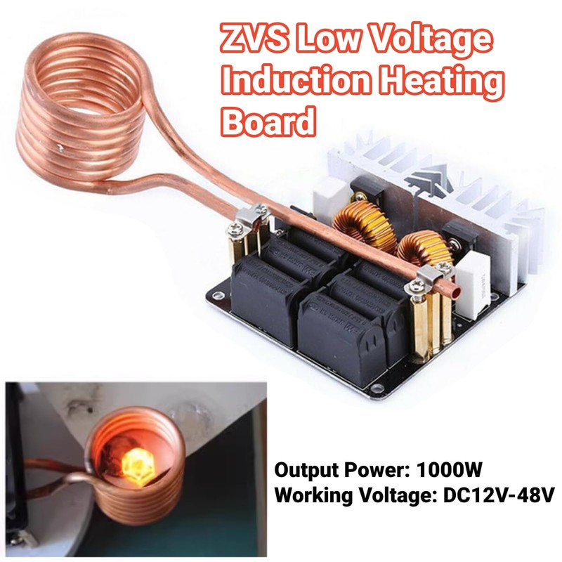 1000W ZVS Low Voltage Induction Induction Heater Coil Kit Induction