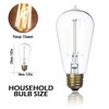 Jslinter 6-Pack Edison Light Bulb, Warm White 2200K Old Fashioned