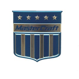 MasterCraft Transom Shield Boat Raised Decal Emblem Sticker Blue