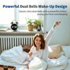 Digital Alarm Clock LED Display, No Ticking, Loud Alarm Clock