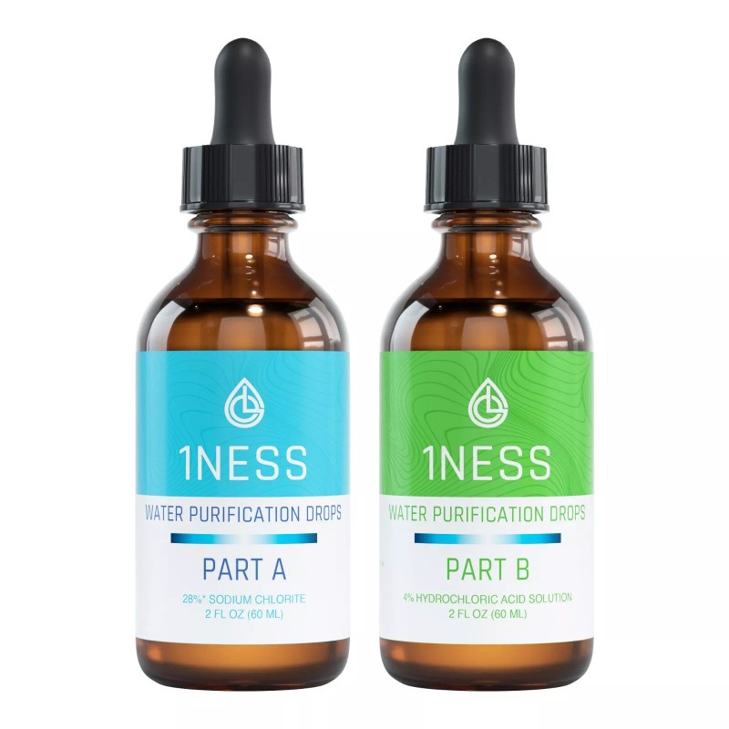 1ness 2pk 1ness Water Treatment Drops - Glass Bottles -