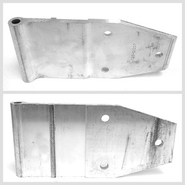 Aurora Aluminum Metallic Mill Great Dane Style 3-Hole 3-7/8" x 8-1/4" Door Hinge Semi Commercial Truck Trailer