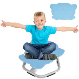 sensory spin chair for adults,Indoor Balancing Chair Kids Swivel Chair Sensory Toy ADHD Anxiety Tools,Body Coordination Balance Training:_Fish Swivel Chair/Yellow