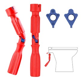 YqsIbth Toilet Seat Spanner Plumbing Tools, Toilet Seat Tightening Tool with 1 Replacement Heads, Universal Toilet Seat Installation Key for Removal Installation and Repair 10/13/17mm(1 Pack)