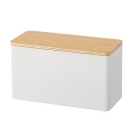 Yamazaki 4808 Sanitary Storage Case, Natural, Approx. W 9.06 x D 4.1 x H 5.5 inches (23 x 10.5 x 14 cm), Rin Makes Toilet Area Tidy, Small Items Storage, Multi Case