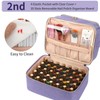 CUBETASTIC Nail Polish Organizer Case, Nail Supplies Storage Box Holds