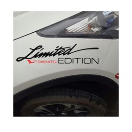 AWX Daihatsu DAIHATSU Car Light Eyebrow Sticker Car Sticker 1 Piece Hood Sticker Emblem Decal for Headlight Eyebrow Waterproof UV Protection Easy Installation Car Decoration (Black, Daihatsu DAIHATSU)