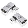Duttek Right Angle USB C Adapter (Pack of 2) USB
