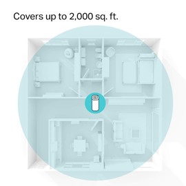 TP-Link Deco Sistema WiFi Mesh (o en malla) para todo el hogar: alcanza hasta 867 Mbps, itinerancia sin interrupciones, cobertura de hasta 2,000 pies. Funciona con Alexa (Deco M4 1 Pack)
