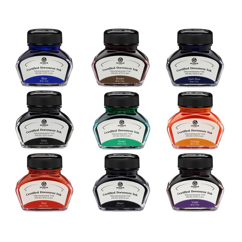 Indelible Ink Blue with Converter, Certified According to DIN ISO