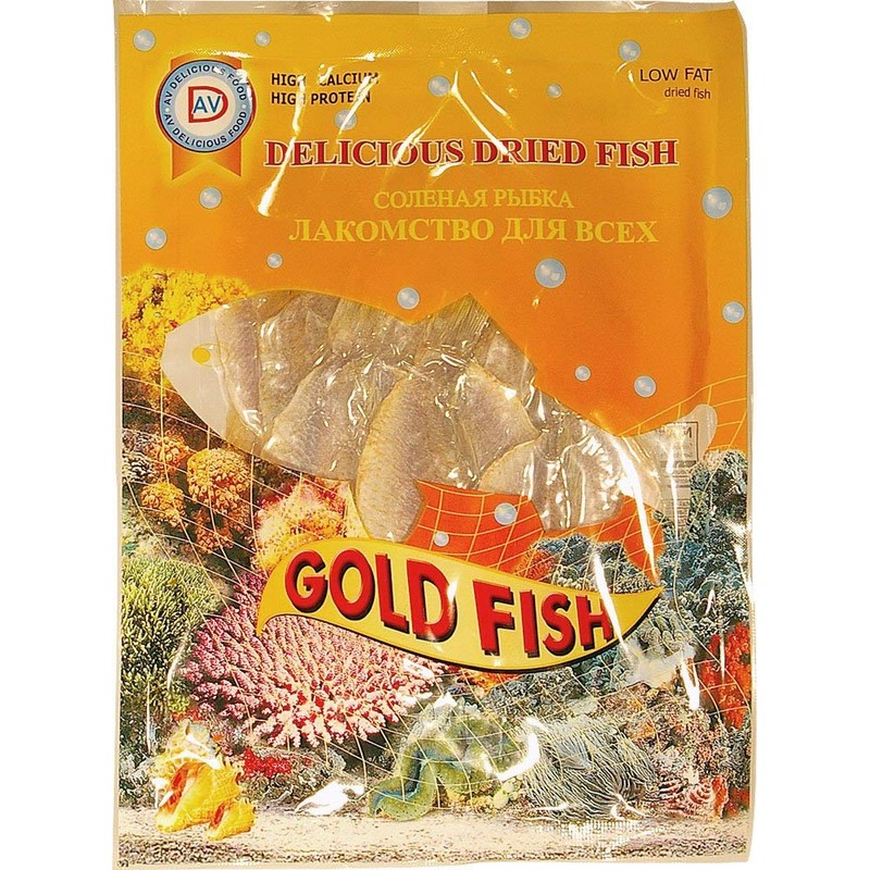 Dried Fish Fillet on Skin Gold Fish lightly Salted Vacum