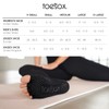 TOESOX Half-Toe 21SS Yoga Wear, Genuine Japanese Product, Black, S