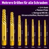 Titanium Screw Extractor Set, 7-Piece Made of CrV Steel, HRC