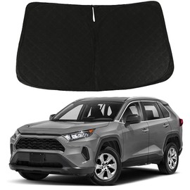 D-Lumina RAV-4 Windshield Sun Shade - Compatible with Toyota RAV4 2019 2020 2021 2022 2023 2024 2025 - Upgraded 3 Layers 240T Material, Foldable Front Window Sun Shield Protector