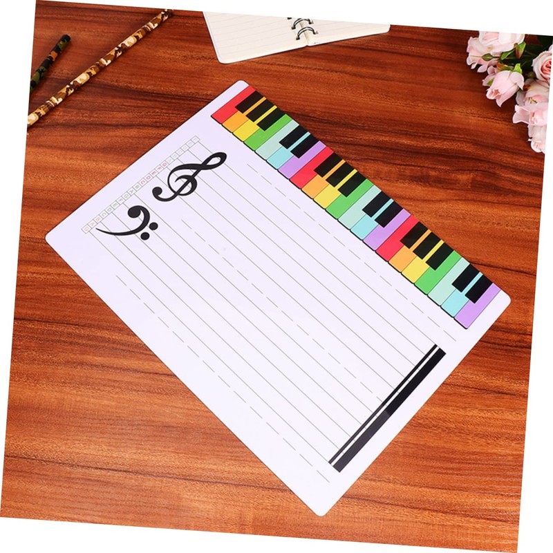 Dry Erase Music Staff Whiteboard Erasable Musical Note Board for