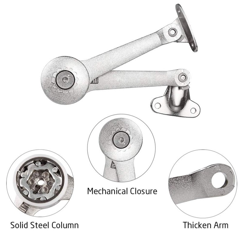 STARVAST 2 Pack Lid Support Hinge with Soft Close, Adjustable