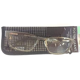 Foster Grant Men's Bryce Gun Reading Glasses with Case +1.25