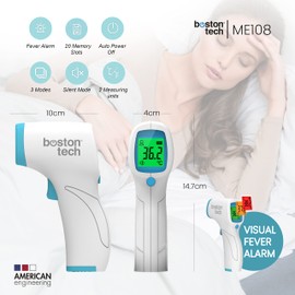 Fever Thermometer Contactless Infrared Forehead Thermometer for Baby Adults Children Thermometer Body Object with Instant and Accurate Measurements, Fever Alarm, LCD Display, Switch °C or °F
