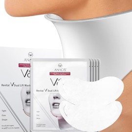 Anacis Mask for LED Red Light Therapy Neck Mask Glowing Skin Anti-Wrinkle Anti-Aging Smoother Firmer Neck Skin Care at Home. Made in S.Korea