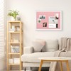 AMUSIGHT Large Pink Cork Board with Linen, 24" x 18"