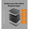 Newloop Fireproof Document Organizer Waterproof File Box Safe Storage Bag