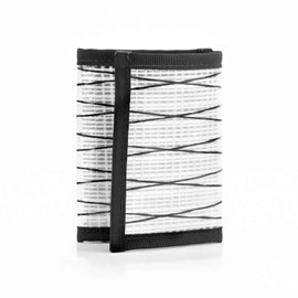 Flowfold Recycled Sailcloth Trifold Minimalist Wallet for Men/Women - Durable Slim Wallet & Trifold Wallets Made in USA (White)