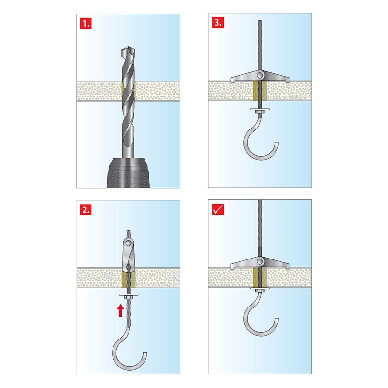 TOX toggle plug hook dowel Pirat Eddi-S M3 mm, 20