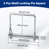 Pack of 5 8 x 60 mm pipe folding pins,