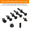 30 Set Crib Screws Replacement Set,Bed Frame Bolts and Nuts