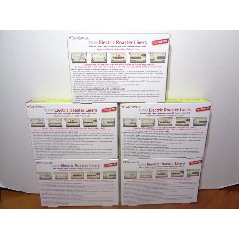 PanSaver Electric Roaster Liners Fits 16 18 22 Quart Roaster