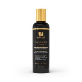 BARSONS Oud Shampoo for HER. Luxury Haircare Formula, designed by Doctors & Hair Stylists | Rosemary Oil, Argan Oil, Biotin, Caffeine, Saw Palmetto | Nourishing Shampoo for Thicker & Fuller Hair