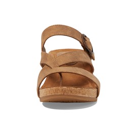 EuroSoft Women's Emrie Wedge Sandal, Luggage, 7.5