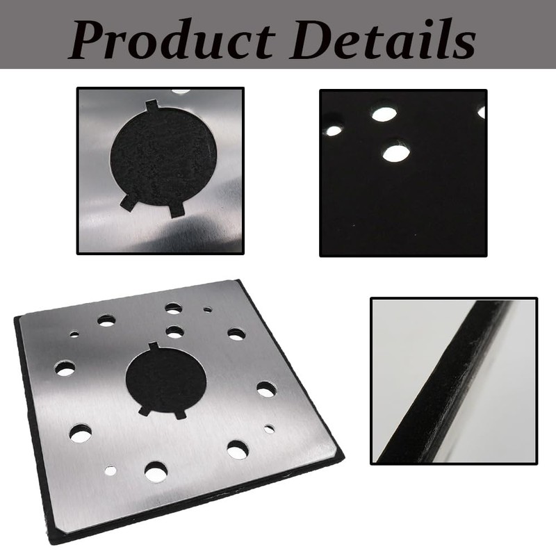 1/4 Sheet Sander Pad Backing Plate Replacement Base Compatible with