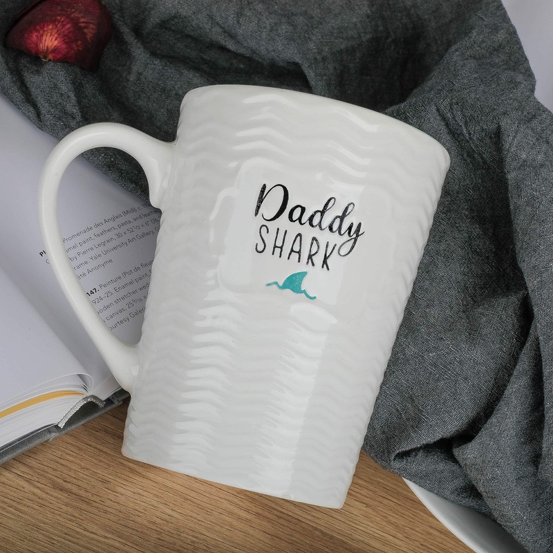 Ynsfree-Daddy Shark-16 OZ Coffee and Tea Mugs-Gifts for Dad,Valentine's Day/Anniversary/Birthday