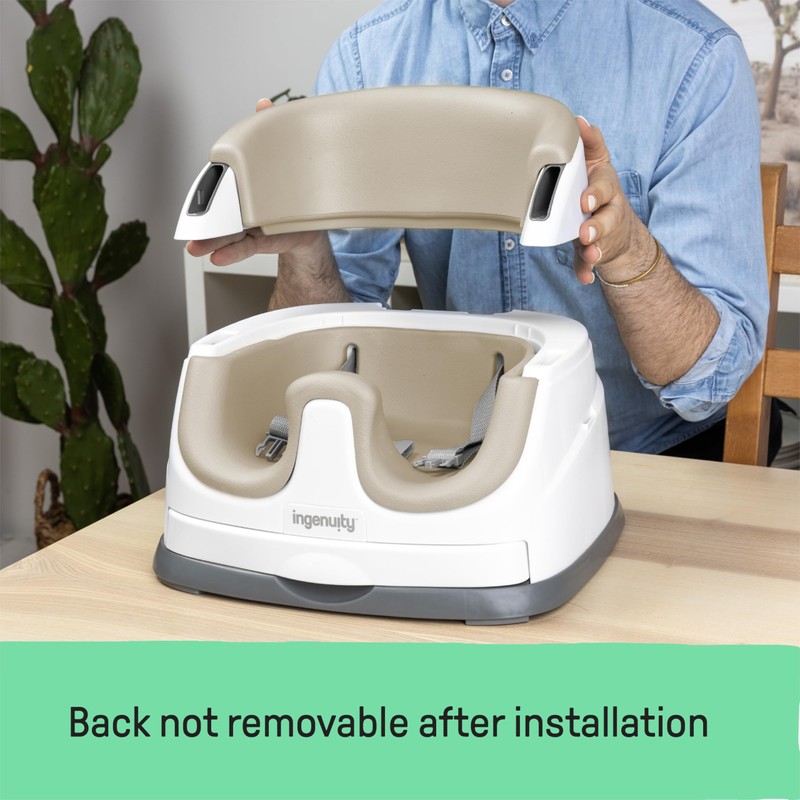 Ingenuity Baby Base 2-in-1 Booster Feeding and Floor Seat with