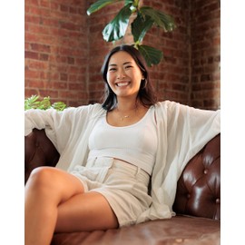 HUNTER & TROVE 925 Sterling Silver or 14K Gold Fill (Yellow or Rose) Infinity Endless Hoop Earrings, 27mm - 50mm sizes (50mm 14K Yellow Gold Fill)