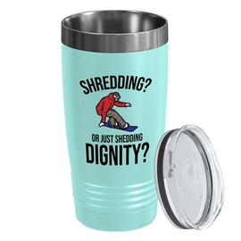 Snowboarding Teal Edition Viking Tumbler 20oz - Shredding - Ski Snowboard Goggles Snowboarder Skiing Snowboarding Gift Skiers Hiking Mountain