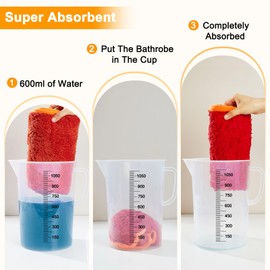 Dog Bathrobe Super Absorbent Dog Towels Large Quick Drying Robes for After Bath Soft Adjustable Warm Keeping Dogs Towel(S-XXL)