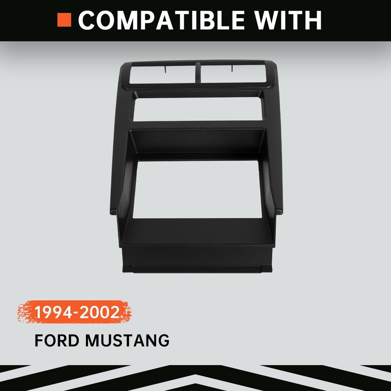 Kojem Double Din Install Bezel Kit Compatible with 1994-2002 Ford