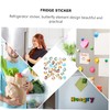 Vaguelly 100pcs Glass Stickers Adorable Cartoon for Refrigerator Craft Projects