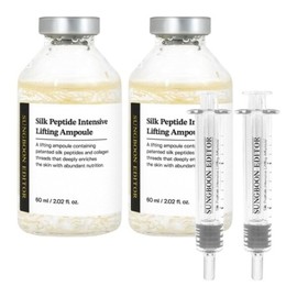 Ingredient Editor Silk Peptide Intensive Melting Thread Lifting Ampoule 60ml x 2 + Applicator x 2 x Ingredient Editor / 성분에디터 실크 펩타이드 인텐시브 녹는실 리프팅 앰플 60mlX2개 + 어플리케이터X2개