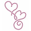 Rhinestone Genie Two Hearts - Plantilla magnética de diamantes de