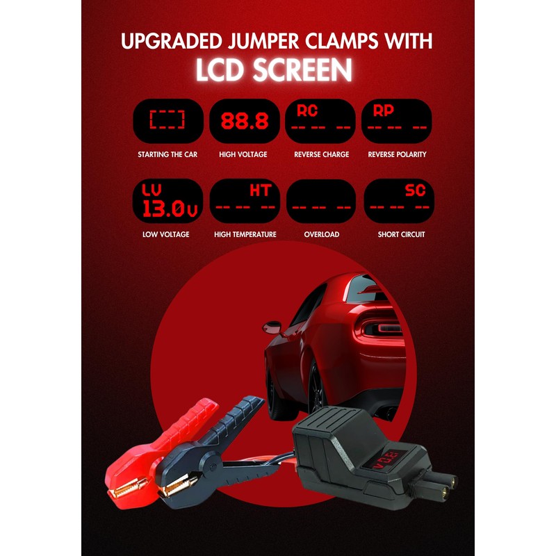 Smart Jump Starter Cable for MEGAWISE and Many Other Brands