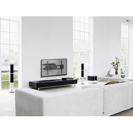 Full Motion Heavy Duty Double Arm Wall Mount for 32 in. - 85 in LED/Flat Screen TVs, Swivel Articulating Tilt Arm, 600x400mm VESA, 200lbs Loading- 8938