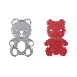 Stanzenshop Cutting Dies Teddy Bear Teddy Cuddly Toy Cutting Dies Stencils Scrapbooking Card Making DIY Embossing Stencils Paper Cards Cutting Dies