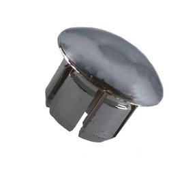 Handlebar Tube Plastic End Plug Chrome 19mm Push Bung Bar Caps Bike Cycle